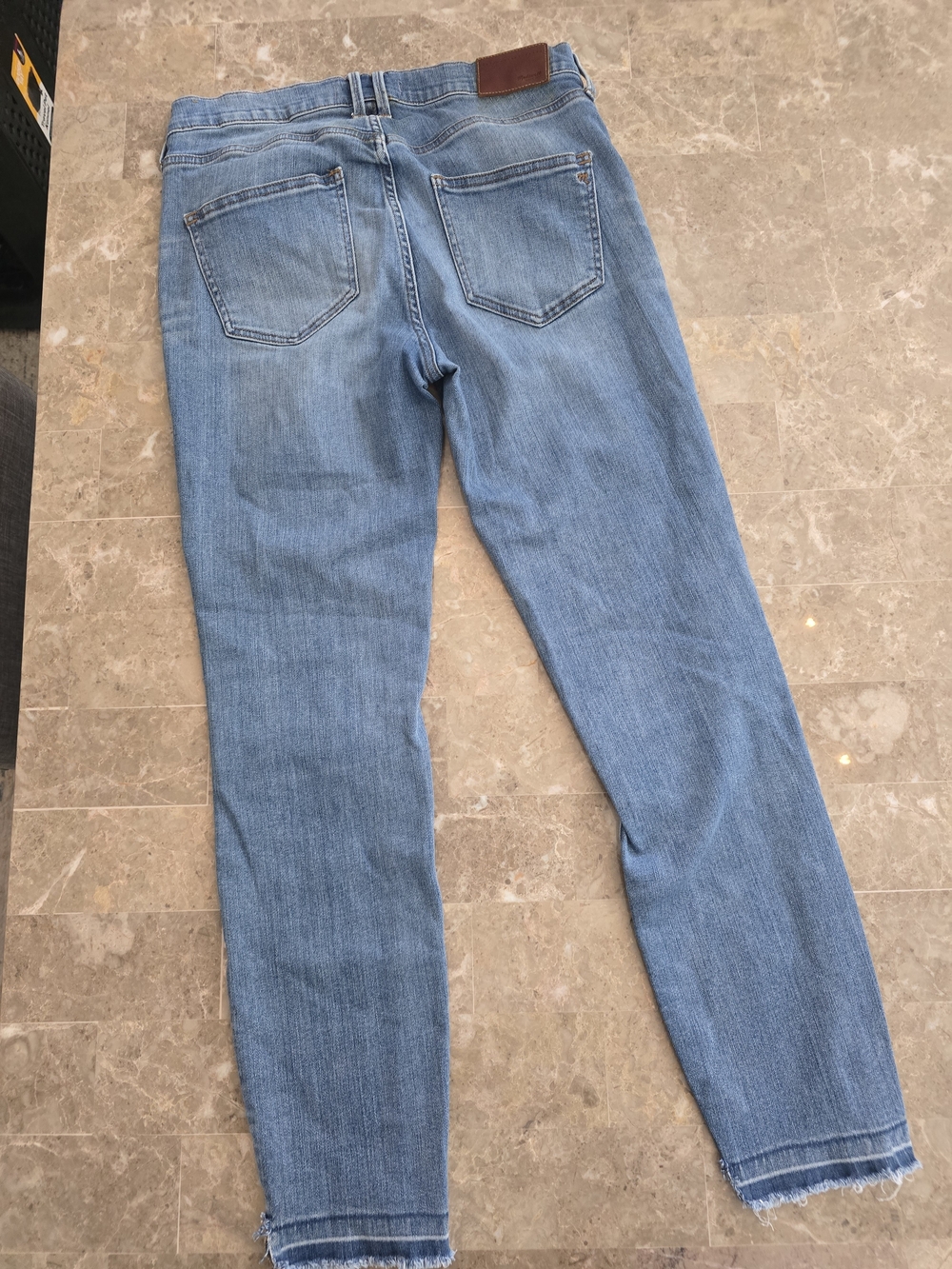 Madewell High-Rise Blue Ripped Skinny Jeans Sz 28 - Picture 4 of 7